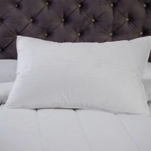 Almohada más forro microfibra embosada blanca