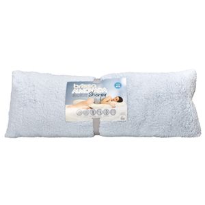 Almohada sherpa 50 x 120 cm azul hielo