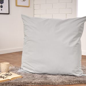 Cojín liso suede gris aqua