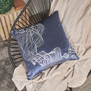 Cojín foil hanny azul oscuro