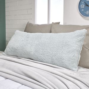 Almohada sherpa agua menta 50 x 120 cm