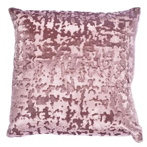 Cojín Velvet embosado Rosa Medio
