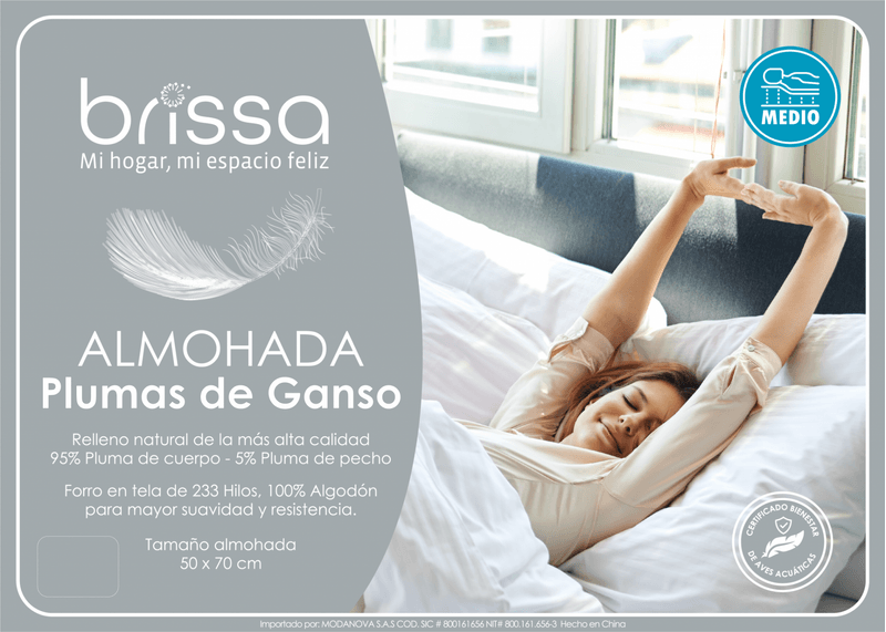 Plumas de ganso discount almohadas