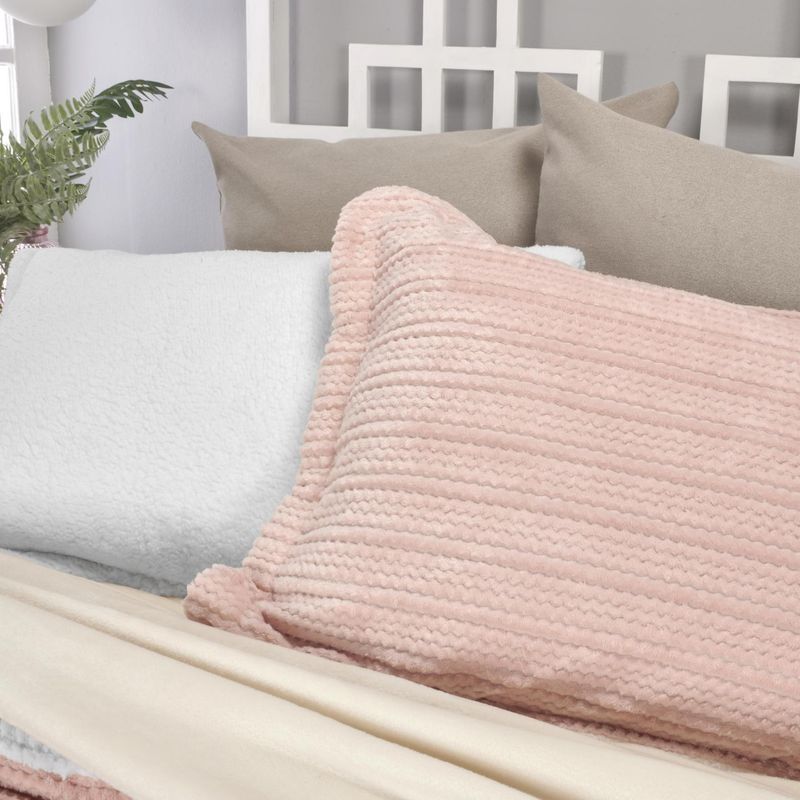 EDREDON-FLANNEL-JACQUARD-OVE.-EXTRADOBLE-ROSA-LOTO-BLANCO-O