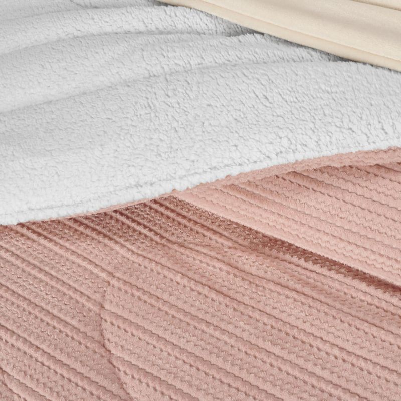 EDREDON-FLANNEL-JACQUARD-OVE.-EXTRADOBLE-ROSA-LOTO-BLANCO-O