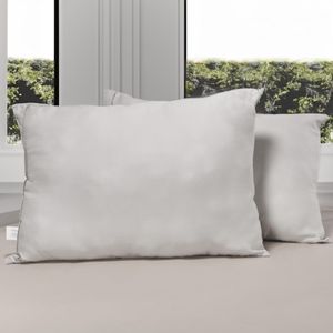 Set x 2 almohadas tela 1100 hilos polialgodón perla sp