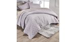 Cubrelecho-microfibra-corrugado-enlace-malva-gris