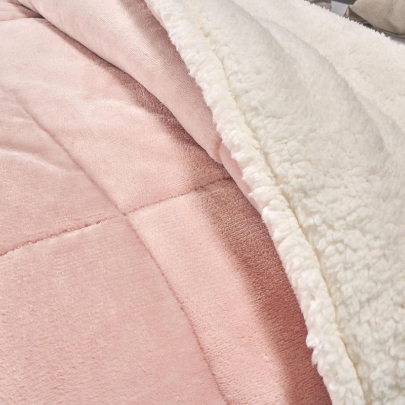 Cobija-flannel-ovejero--rosa-loto