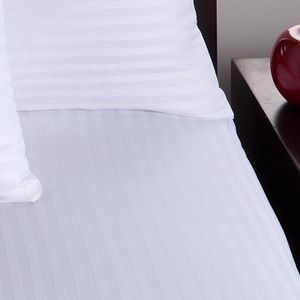 Sábana ajustable tela 300 hilos tipo hotel blanco