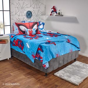 Super combo Spiderman Edredón más Juego de sábanas más Cojín