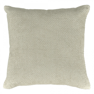Cojín chenille textura tejido beige 45 x 45 cm