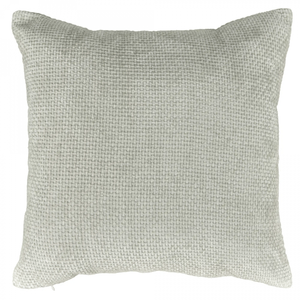 Cojín chenille textura tejido gris claro 45 x 45 cm