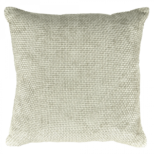 Cojín chenille textura tejido taupe 45 x 45 cm