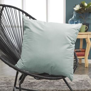 Cojín velvet suede azul aqua45 x 45 cm