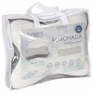 Almohada viscoelástica multifuncional blanco