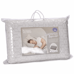 Almohada viscoelástica respirable gris 58x38x13 cm