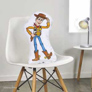 Cojín silueta velvet estampado woody