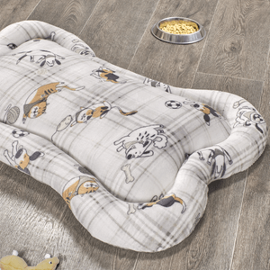 Cama mascotas flannel estampada checks