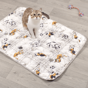 Cama tapete flannel estampado checks 70x100 cm