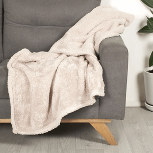 Manta sherpa 280 gsm unicolor perla