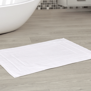 Tapete toalla algodón 800 gsm marcos blanco