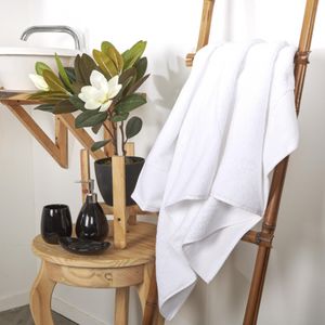 Toalla algodón 650 gsm baño porto blanco 70 x 130 cm