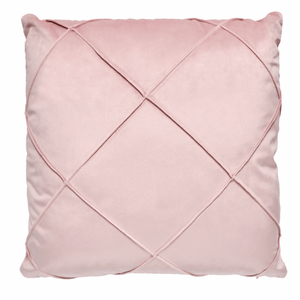 Cojín velvet drapeado rosa loto 45 x 45cm
