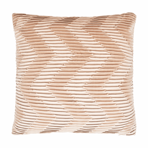 Forro para cojín velvet zigzag perla