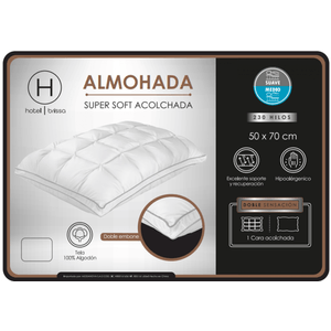 Almohada acolchada fuelle súper soft 233h blanco