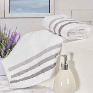 Setx2 Toallas de cara algodón 500gsm blanco