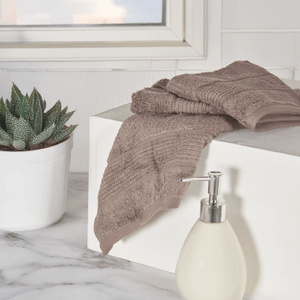 Setx3 Toallas facial algodón 550gsm taupe