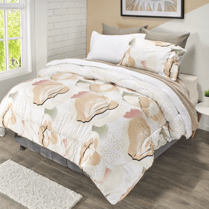 Edredón microfibra ovejero estampado bohemio/blanco