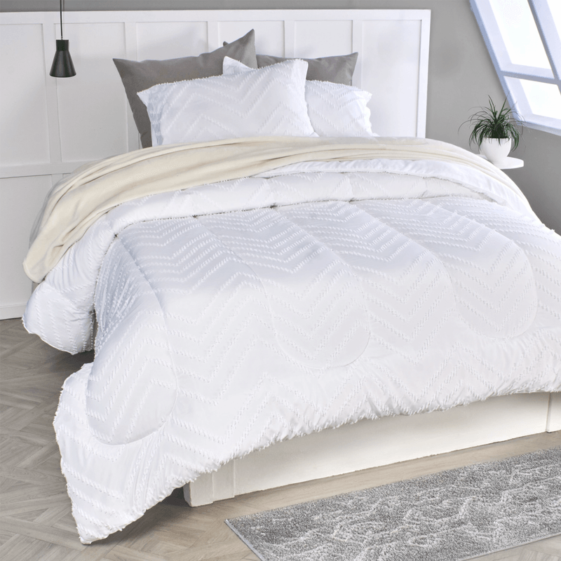 EDREDON-MICRO-JACQ-UNI-EXTRADOBLE-ZIGZAG-BLANCO-7702997564598