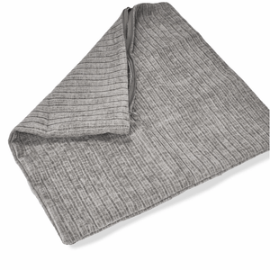 Forro para Cojín chenille líneas taupe 45 x 45 cm