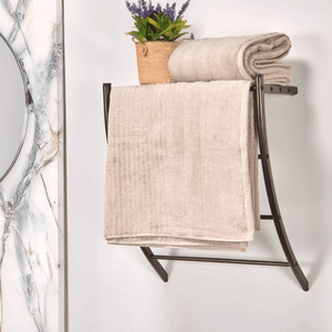 Setx2 Toallas de baño algodón 420gsm taupe