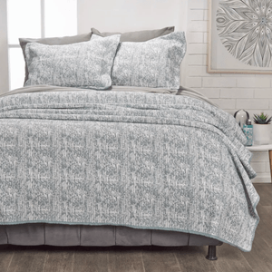 Cubrecama jacquard reversible adler verde eucalipto