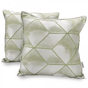Set x 2 Cojines loneta unicolor verde
