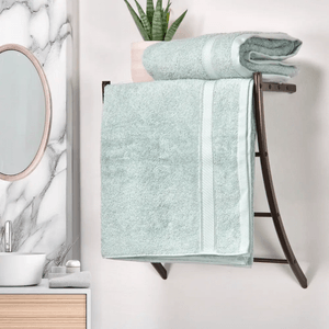 Setx2 Toallas de baño algodón 500gsm verde claro