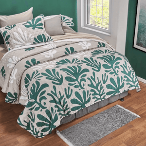 Cubrelecho microfibra ovejero estampado irati/blanco