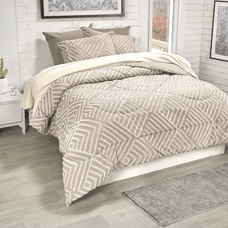 EDREDON-MICRO-JACQ-UNI-EXTRADOBLE-ROMBOS-TAUPE-7702997534584