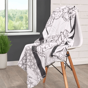 Manta coral estampada pamplona