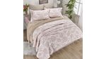 CUBRECAMA-JACQ-REVER-EXTRADOBLE-FLORES-ROSA--LOTO