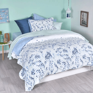 Cubrelecho flannel ovejero marino/azul maya