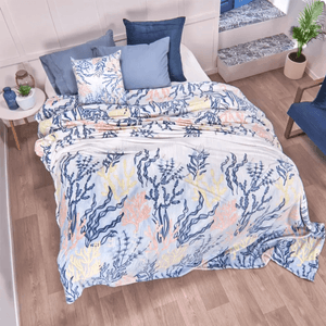 Cobija flannel estampado algas