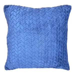 Cojín fleece cadena indigo