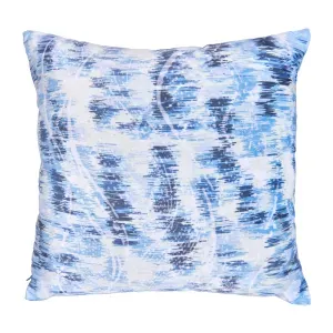 Cojín velvet estampado ola