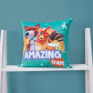 Cojín velvet estampado amazing team-Granja