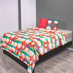 Cobija flannel estampación rotativa South park