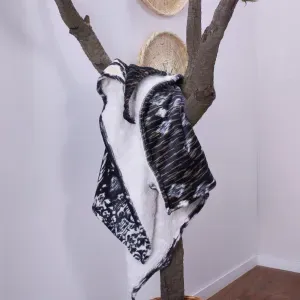 Manta flannel ovejero bazzar/ Blanco Nat