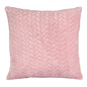 Cojín fleece cadena rosa